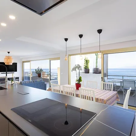 Lujoso Frente Al Mar Con Terrazas, Aire Acondicionado Y Wi-fi En Tenerife - Es-279-8 Daire